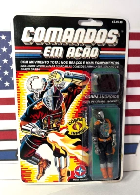 GI Joe Estrela BATS / ANDROIDE ROBOID *ON REPRO CARD NOT MOC! Please Read Brazil - Image 1 of 4