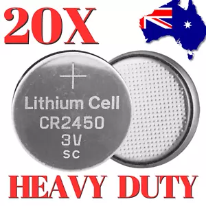 CR2450 Battery 3V Lithium Coin Cell Button Watch Toy Batteries AUSTRALIAN SELLER - Picture 1 of 17