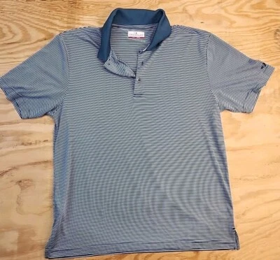 Grand Slam Performance Striped Golf Polo Shirt Mens Large Lightweight Polyester - Image 1 of 4