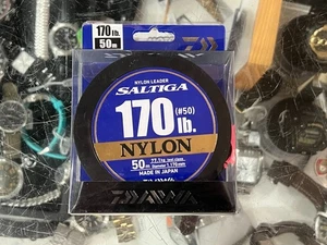 Daiwa Saltiga #50 170 LB NYLON LEADER 50 M Fishing Line / NEW : NEVER USED ! - Picture 1 of 11