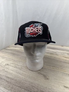 Vintage Y2K Reebok Houston Rockets Basketball eng anliegende Mütze 7 5/8 neu mit Etikett Retro NBA - Bild 1 von 6