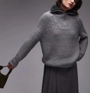 Maglione uomo Top Shop quarto di zip - Foto 1 di 8