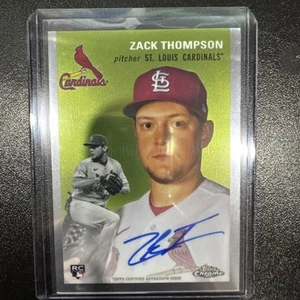 2023 Topps Chrome Platinum Anniversary Zack Thompson RC Auto St. Louis Cardinals - Bild 1 von 2