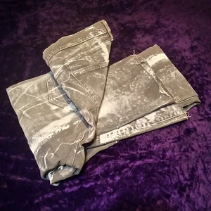 Nyrva Painted Denim Jeans Elongated Stacked Pants 34" Splatter Streetwear Nice! - Picture 1 of 24