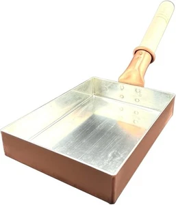 Padella per uova rettangolare in rame Nakamura Tamagoyaki 13x18 cm fatta a ma... - Foto 1 di 7