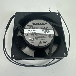 NMB-MAT AC Axiallüfter 92X25MM 115VAC 20 CFM 3610PS-12W-B10 A00 50/60 HZ Neu - Bild 1 von 2