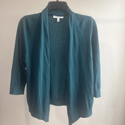 Cárdigan mujer Chaus usado verde talla mediana color verde azulado sin cierre Foto 1 de 4