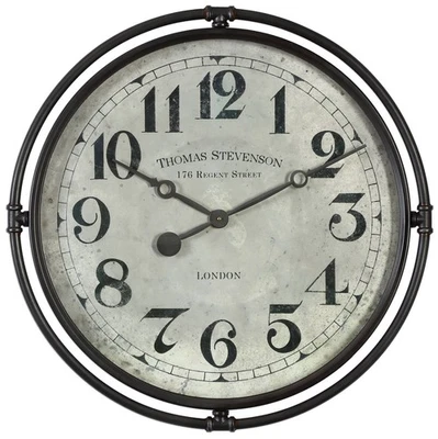 Nakul 30" Round Rustic Industrial Wall Clock by Uttermost - Image 1 of 2