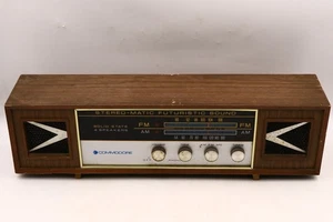 Commodore Tabletop Radio 4 Speakers Stereo-matic Rare MCM Atomic Powers On - Picture 1 of 12