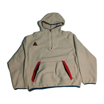 Nike ACG Sherpa Fleece Hoodie Men's Cream AJ1987 258 Size M - Image 1 of 4