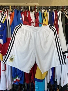ARGENTINA 2016 HOME FOOTBAL SOCCER SHORTS ADIDAS sz M MEN WHITE - Picture 1 of 15