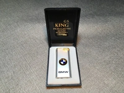 A rare vintage BMW cigarette lighter made by GS King in original case - Image 1 of 4