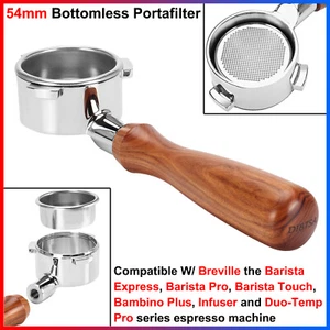 Compatible with Breville Espresso Machine - 54mm Coffee Bottomless Portafilter - Picture 1 of 22