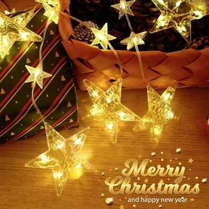 Blitzverkauf 2W Lichterkette Fenster Schlafzimmer Garten Deko 20 Lampen 8 Modi - Bild 1 von 9