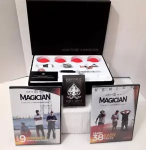 ELLUSIONIST HOW TO BE A MAGICIAN KIT TEENS ADULTS W/2 DVD's & BLACK GHOST CARDS - Imagen 1 de 4