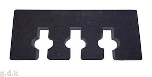 Soporte para pistola de repuesto de espuma para 3 pistolas, adecuado para escopetas y rifles, lado a lado/OU - Imagen 1 de 1