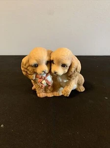 Vintage 1988 Homco Home Interiors Dogs Figurines Masterpiece Porcelain* - Picture 1 of 5