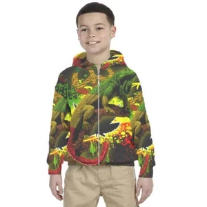 Kids Hoodie Rasta Jamaica Design 7434105219273 Hoodie Unisex For Children - Picture 1 of 4