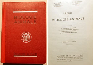 BIOLOGIE/ANIMALE/M.ARON-P.GRASSE/COLLECTION DU P.C.B/ED MASSON/1939/ETAT NEUF - Picture 1 of 1