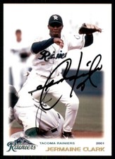 2001 GrandStand Tacoma Rainiers Jermaine Clark Signed IP AUTO #5