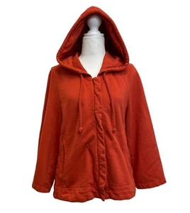 Maglione Prairie Underground arancione cotone manica svasata zip intera con cappuccio tg M LEGGI - Foto 1 di 10