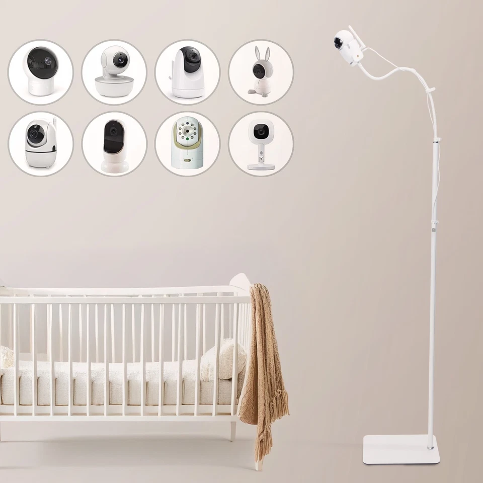 GOOZIE Baby Monitor Floor Stand Holder Adjustable Height Baby Monitor Mount