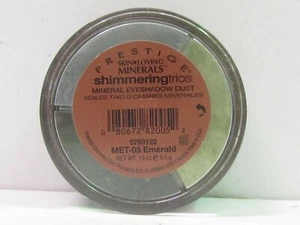 Prestige Skin Loving Minerals Shimmering Trios Eyeshadow Dust MET-05 Emerald  - Picture 1 of 2