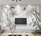 3D Lily Marble ZHUB2889 Wallpaper Wall Mural Removable Self-adhesive Ann