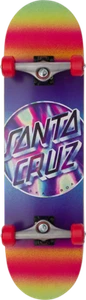 Santa Cruz Dark Iridescent Dot 8.25" Skateboard Factory Complete Bullet OJ Wheel - Picture 1 of 3
