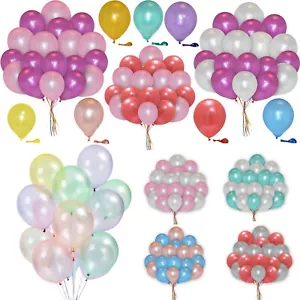 25-100 palloncini metallici rosa e colori misti per matrimonio festa della mamma palloncini UK - Foto 1 di 38