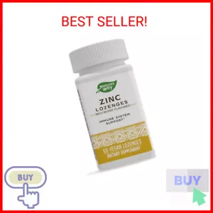 Nature's Way Zinc Lozenges with Vitamin C & Echinacea, Immune Support*, Wild Ber - Picture 1 of 2
