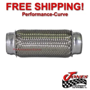 2" x 8" Exhaust Flex Pipe Tube Custom Heavy Duty Stainless Steel Triple Ply - Picture 1 of 3