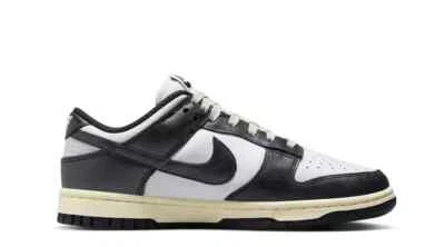 Nike Women's Dunk Low Vintage Panda White Black FQ8899-100  Size 9w - Image 1 of 4