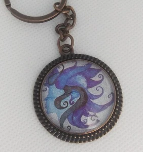Llavero Hecho a Mano Plata Mar Bruja Medusa Sellado Llavero Colgante - Imagen 1 de 1