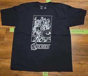 Marvel Avengers Outlined Graphic Short Sleeve T-shirt Men's Size Large Black - Picture 1 of 4