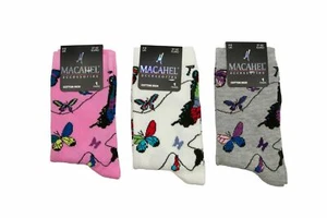 Women's Butterfly Design Ankle Socks - Picture 1 of 4