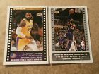 LEBRON JAMES (LOS ANGELES LAKERS), 2 TRADING ROOKIE STICKERS, COLLECTOR (JT29)