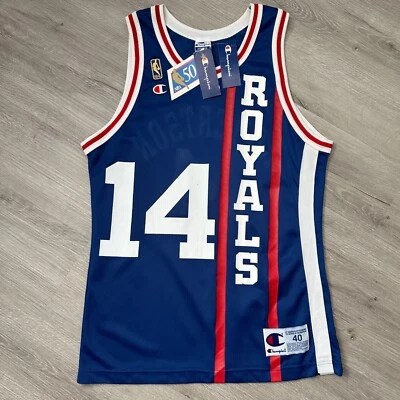 Authentic Oscar Robertson Cincinnati Royals Jersey 40 M Champion 1996 Gold 50th - Image 1 of 4