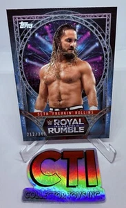 2025 TOPPS WWE ROYAL RUMBLE INDY EXCLUSIVE - SETH ROLLINS - BLUE PARALLEL /349 - Picture 1 of 2