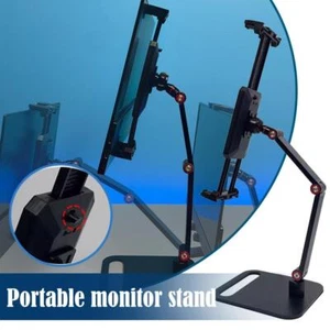 Portable Monitor Stand up to 18" Adjustable 360° Swivel Tablet E8G7 Hold L8 A1B3 - Photo 1/15