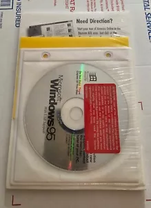 Microsoft Windows 95 with USB Support OEM CD and Book. Sealed! - Picture 1 of 2
