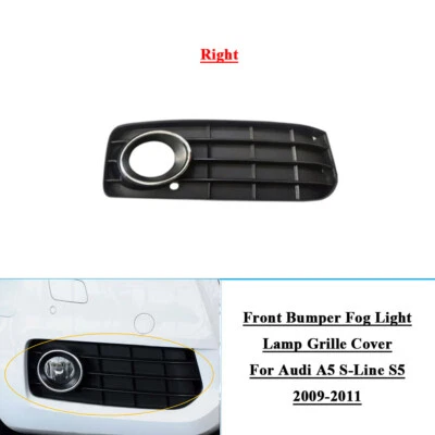 Cubierta de rejilla de luz antiniebla para parachoques delantero para Audi A5 S-Line S5 2009-2011 derecha Foto 1 de 4