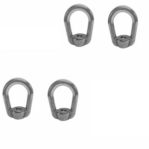 4 piezas 3/4" UNC hilo de grifo barco tuerca para ojos marinos 316 acero inoxidable WLL 4.700 LBS tapa - Imagen 1 de 3
