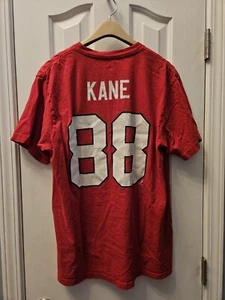 Vintage NHL Patrick Kane Reebok Chicago Blackhawks Jersey Red T-Shirt Size Large - Picture 1 of 3