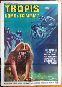 manifesto 2F film TROPIS, UOMO O SCIMMIA ? SKULLDUGGERY Burt Reynolds - Picture 1 of 1