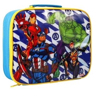 Marvel Avengers Rectangular Insulated Lunch Box Bag for Boys and Girls, BPA Free - Picture 1 of 9