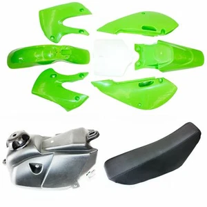 Kit de guardabarros de carenado de plástico GRN KLX110 tanque de combustible asiento 125cc PIT Dirt BigFoot bicicleta - Imagen 1 de 8