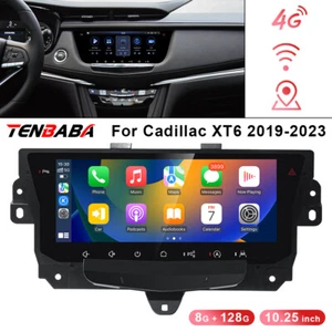 10.25'' Android Car Radio GPS Stereo CarPlay 8G+128GB For Cadillac XT6 2019-2023 - Picture 1 of 12