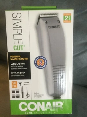 CONAIR BASIC CUT *GRAY* HOME HAIRCUTTING HAIRCUTS KIT RAZOR - NEW IN BOX - Image 1 of 4