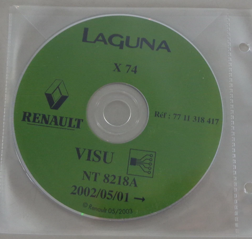 Eléctrico Diagramas de Cableado Sobre CD Renault Laguna II X74 Modelo de Año - Imagen 1 de 1